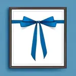 matching blue bow image